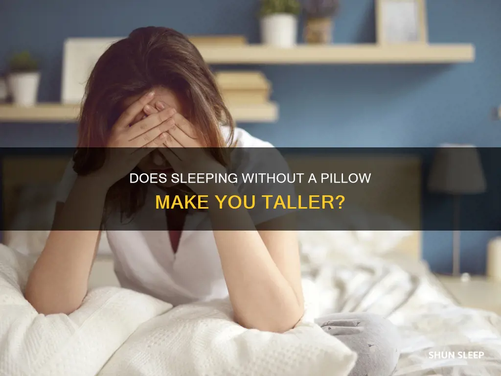 do you grow taller if you sleep without a pillow