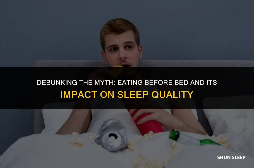 do you have to eat three hours before sleeping