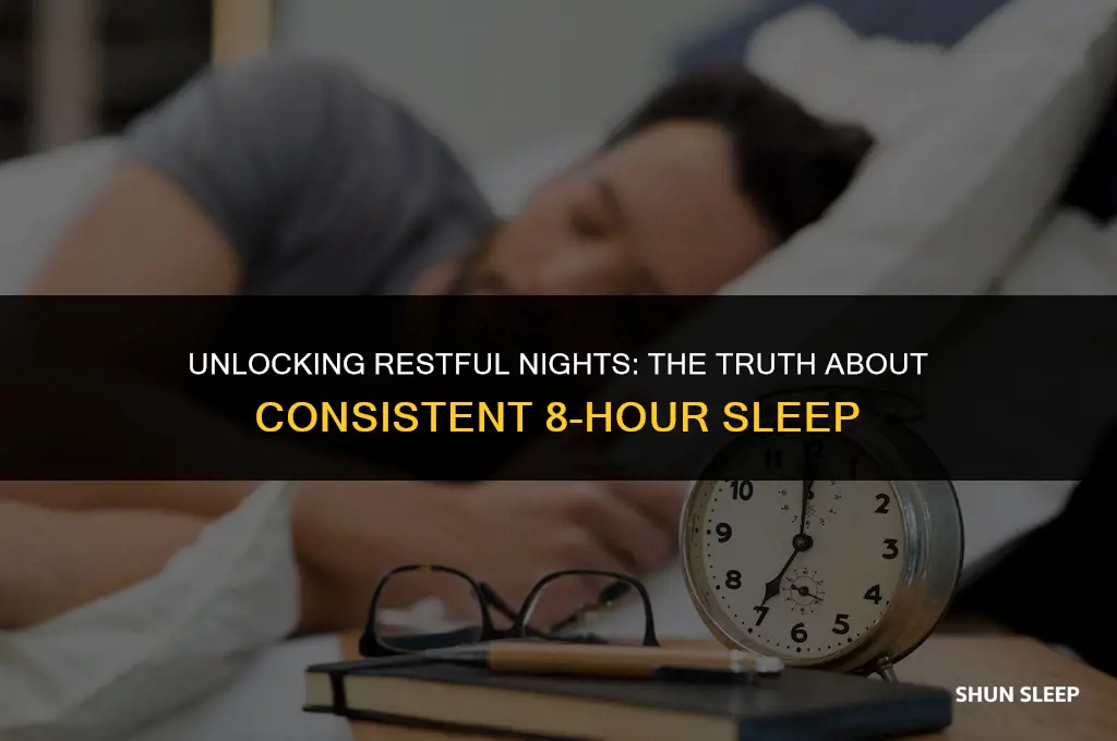 do you have to get 8 hours of consist sleep