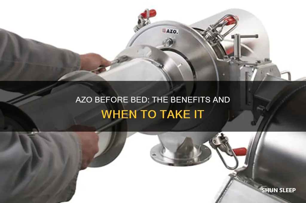 do you have to take azo when you sleep