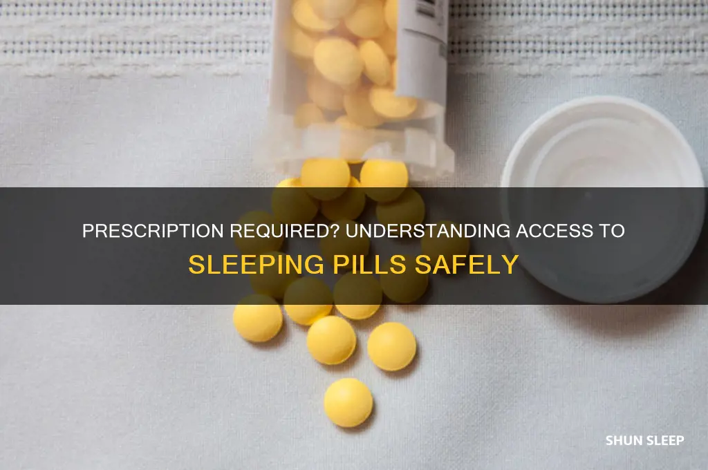 do you need a prescription to get sleeping pills