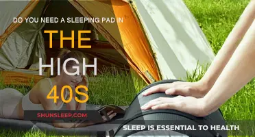 Sleeping Pad: Necessary Comfort in the High 40s?