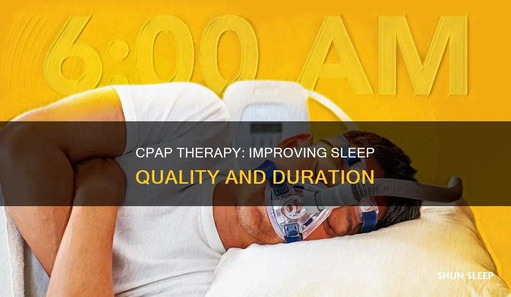 do you need less sleep with cpap