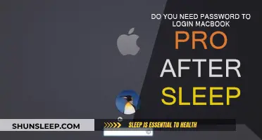 Logging Back into MacBook Pro: Password Necessary After Sleep Mode?