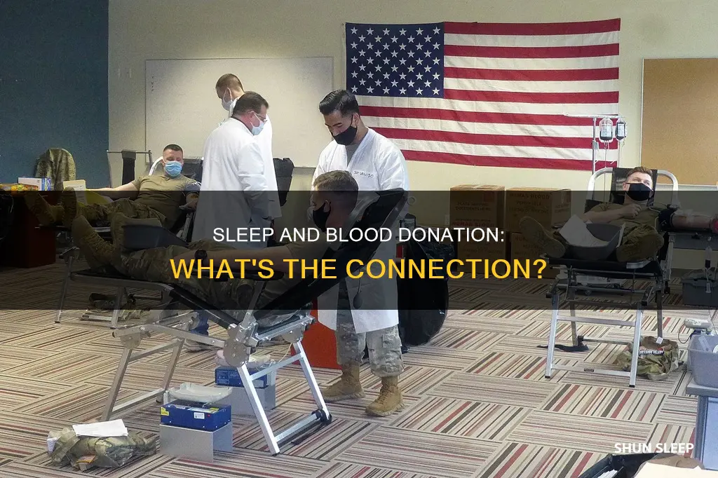 do you need sleep before donating blood