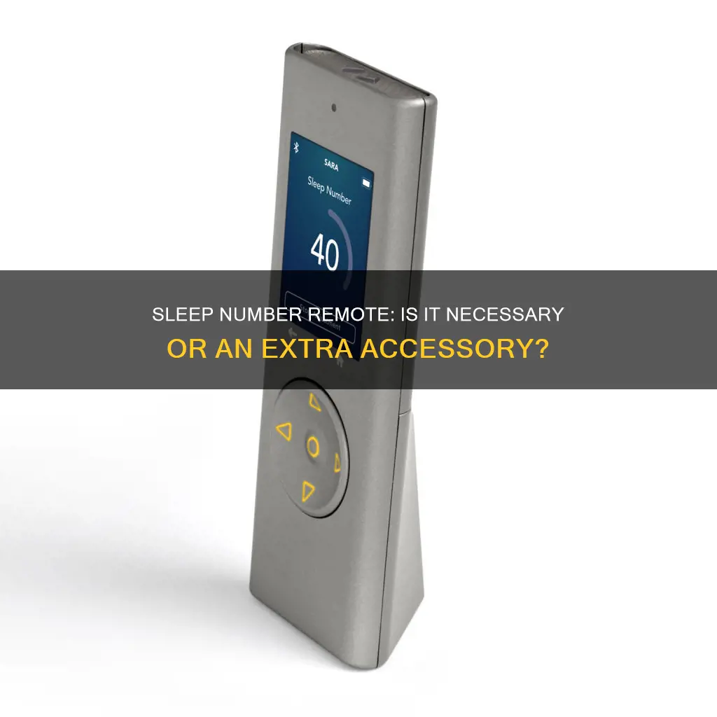 do you need sleep number remote