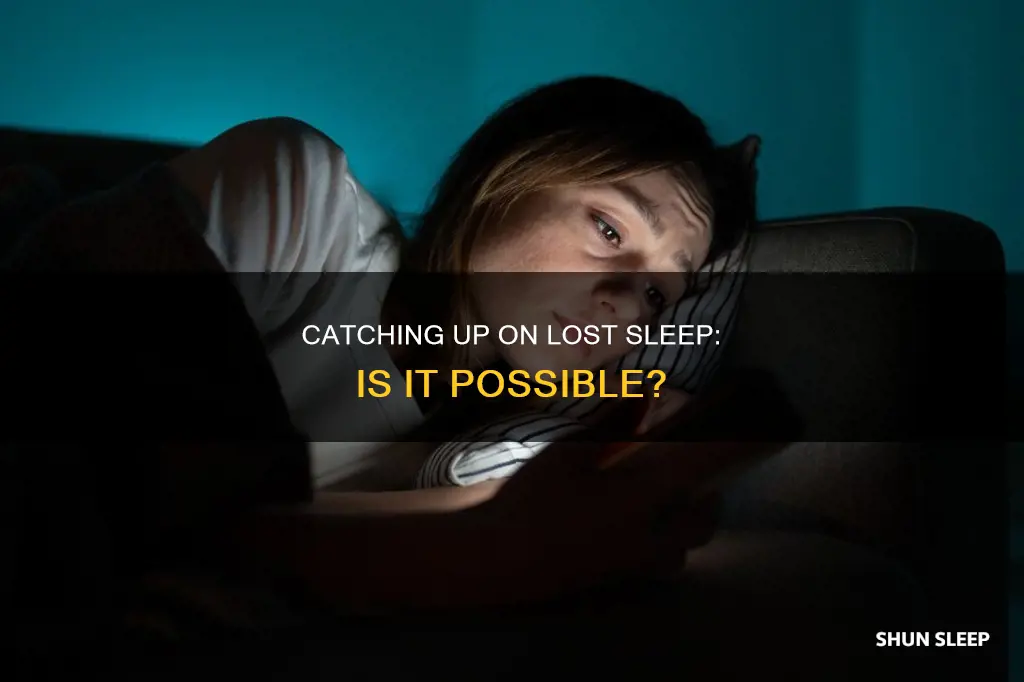 do you need to catch up on lost sleep