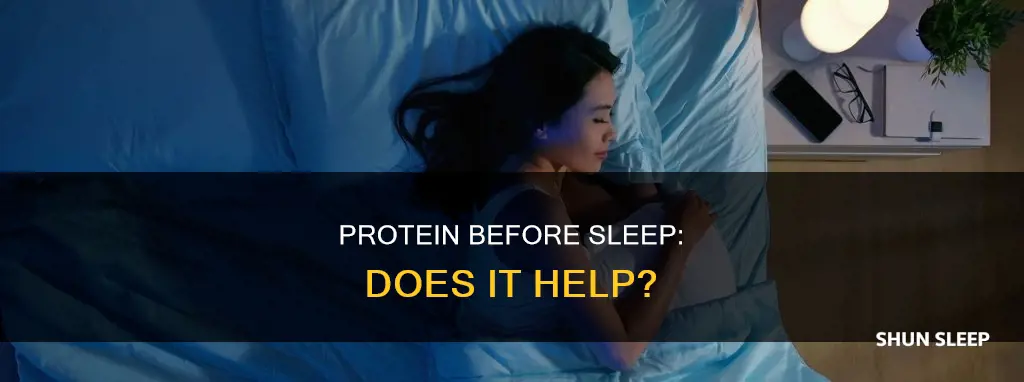 do you need to have protein on stomach as sleep