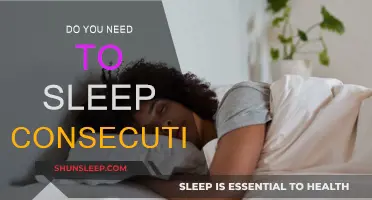 Consecutive Sleep: Is It Necessary for Good Health?