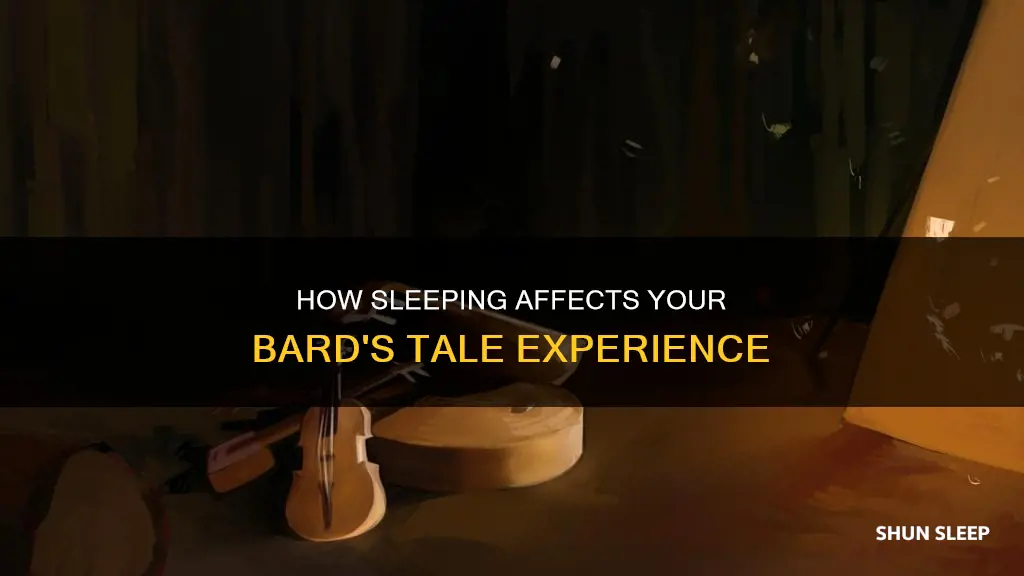 do you need to sleep in bards tale