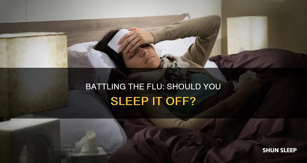 do you sleep all day with the flu