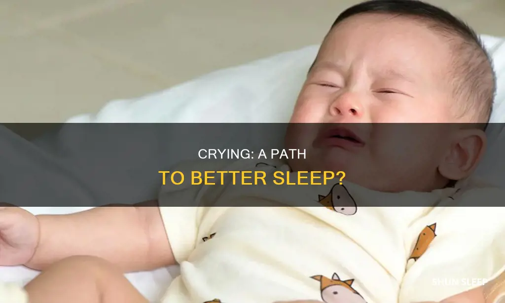 do you sleep better after crying