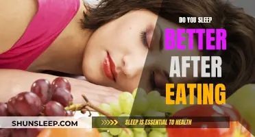 Eating and Sleeping: The Connection