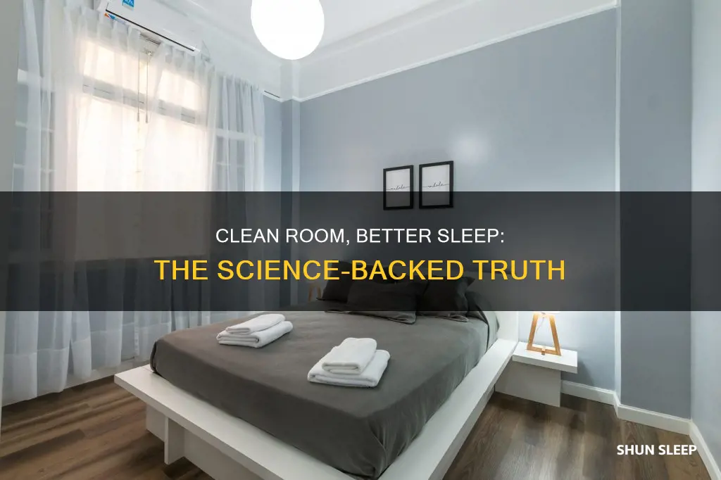 do you sleep better in a clean room