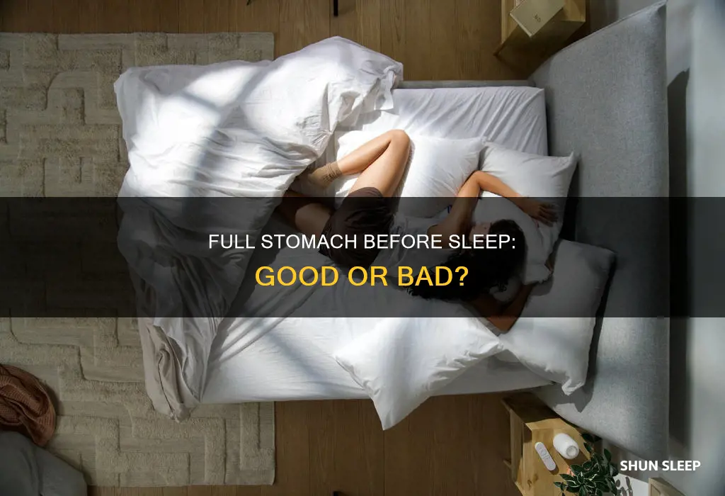 do you sleep better on a full stomach