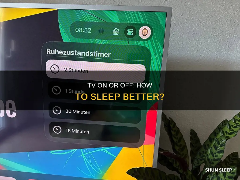 do you sleep better with the tv on