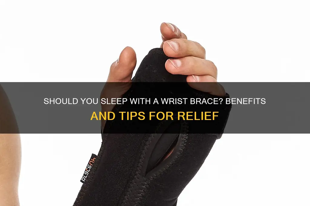 do you sleep with a wrist brace on help
