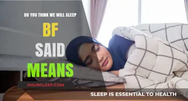 What Does Sleeping Before a Big Event Mean?