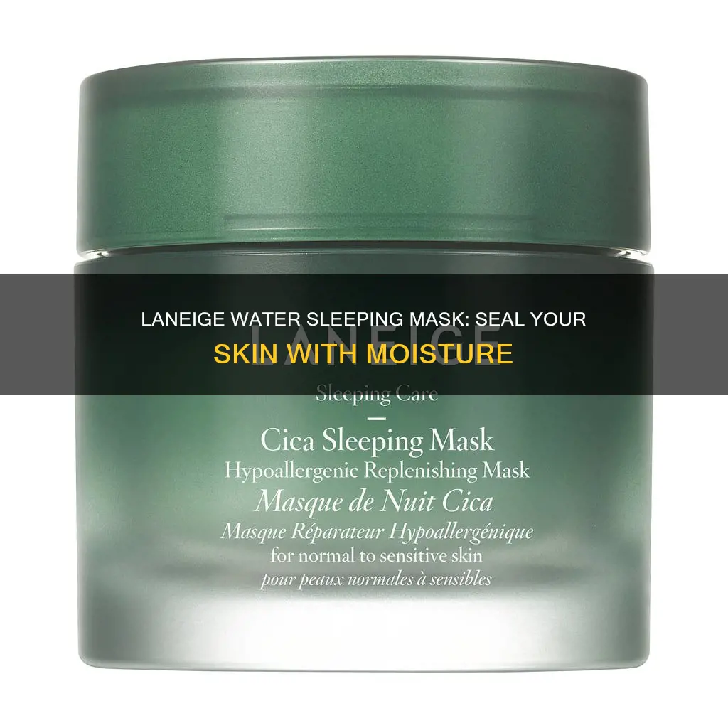 do you use laneige water sleeping mask after moisturizer