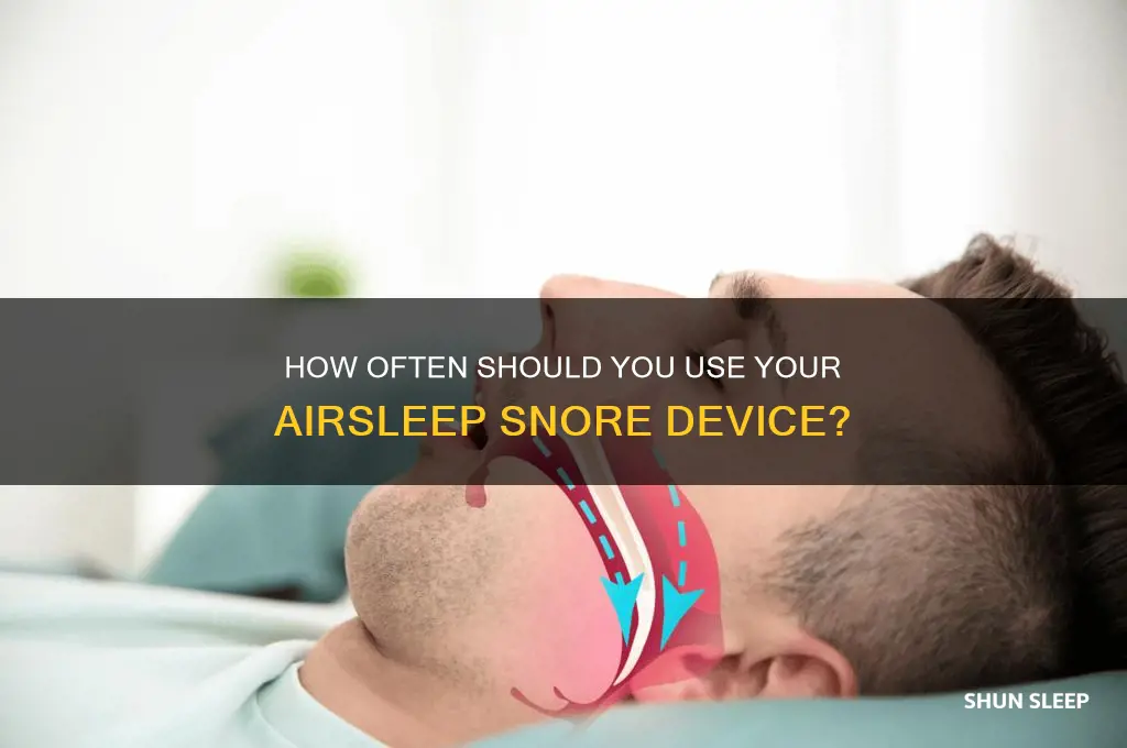 do you use your air sleep snore more than once