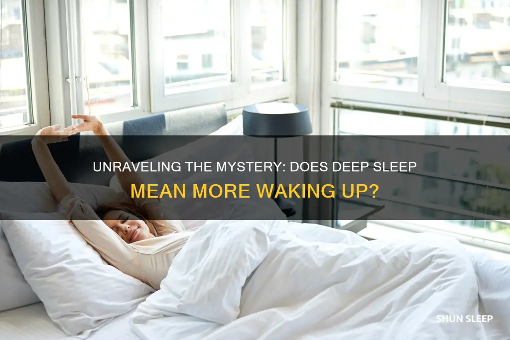 do you wake up more durung deep sleep