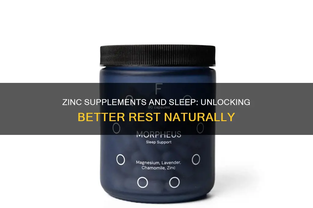 do zinc supplements help you sleep