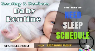 Developing a Sleep Schedule for Your One-Month-Old Baby