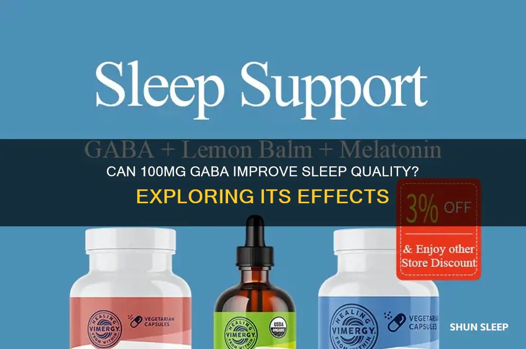 does 100 mg of gaba help you sleep
