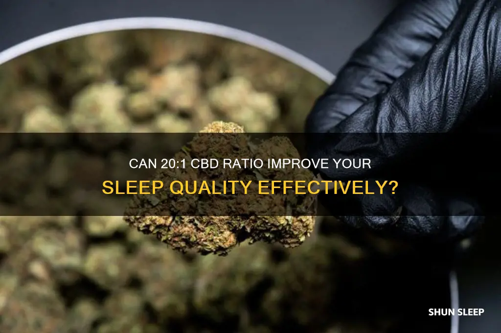 does 20 1 cbd help you sleep