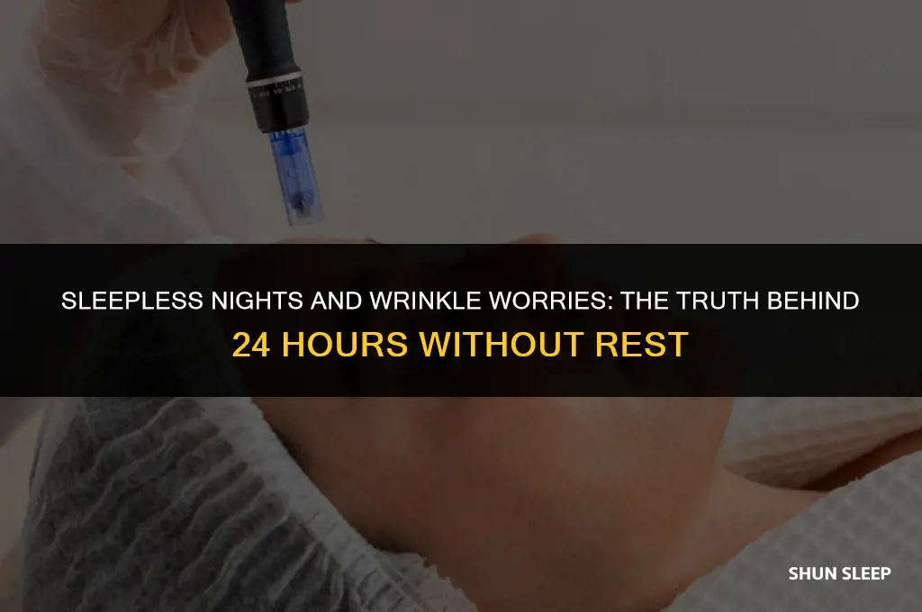 does 24 hours of no sleep cause wrinkles