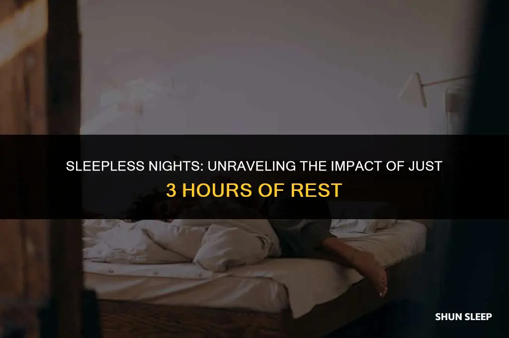 does 3 hours of sleep make a difference