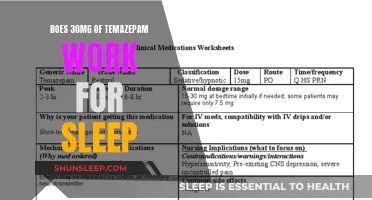 Temazepam for Sleep: Does 30mg Work?