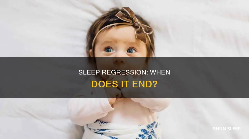 does 4 month old sleep regression end