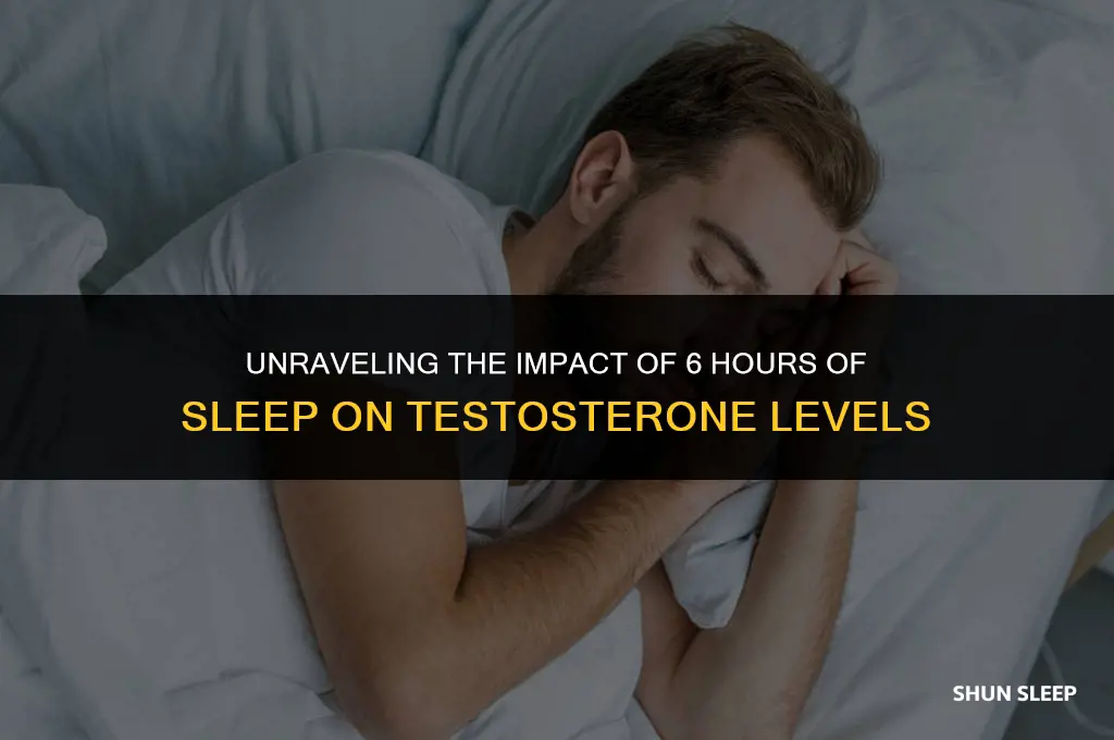 does 6 hours of sleep decrease testosterone
