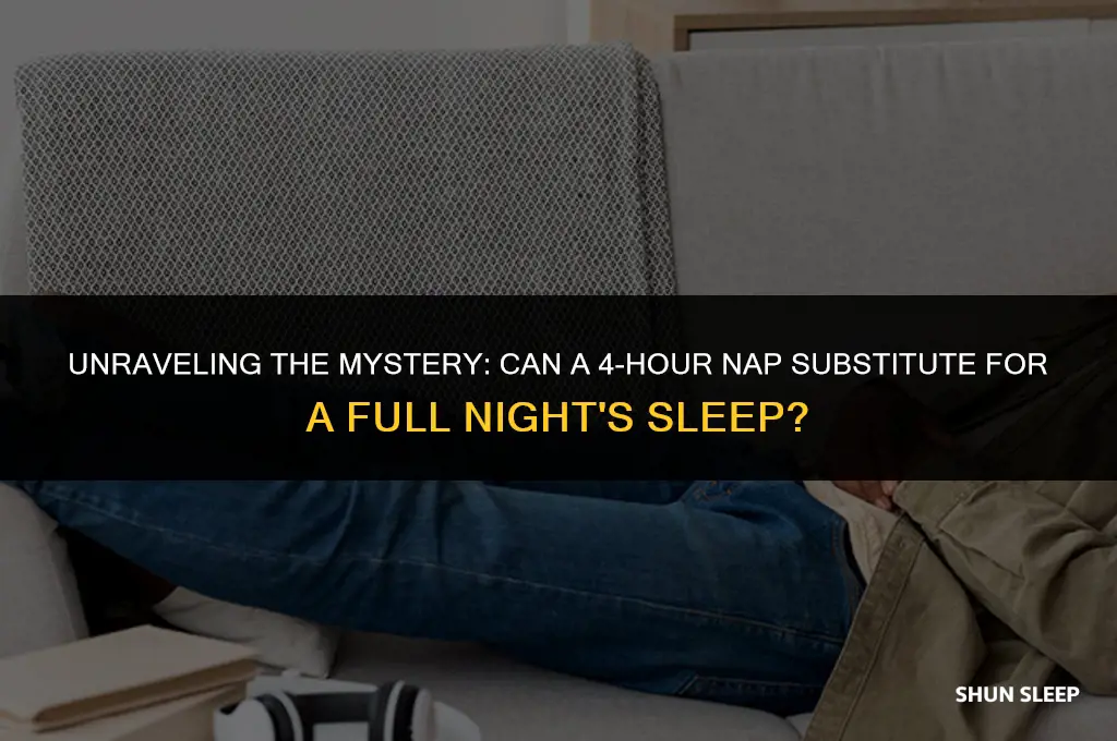 does a 4 hour nap count as sleep