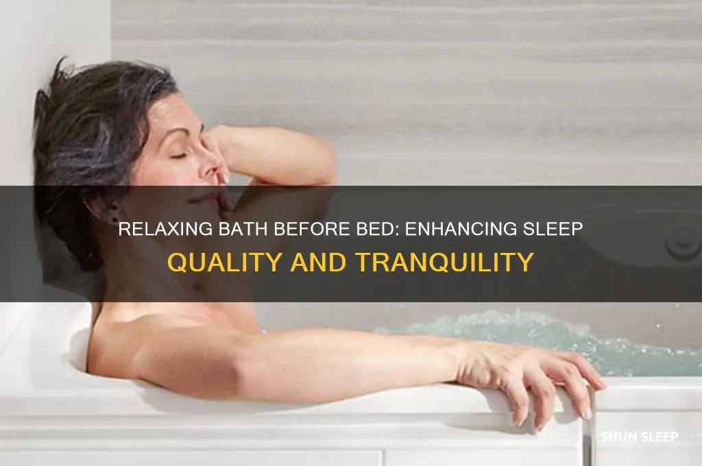 does a bath before bed help sleep