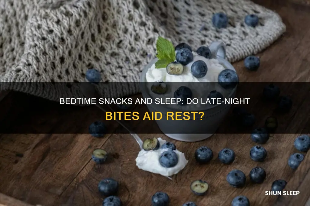does a bedtime snack help you sleep