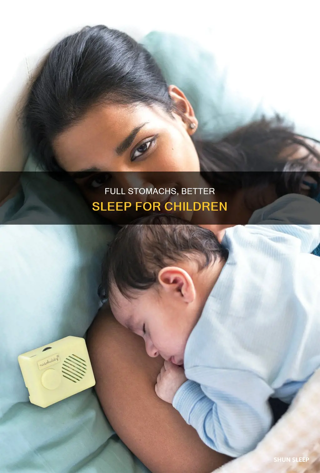 does a child sleep better with stomach full