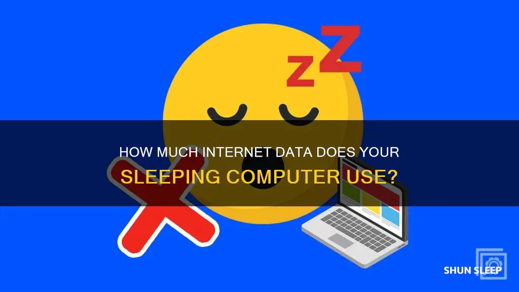 does a computer use intenet while sleeping