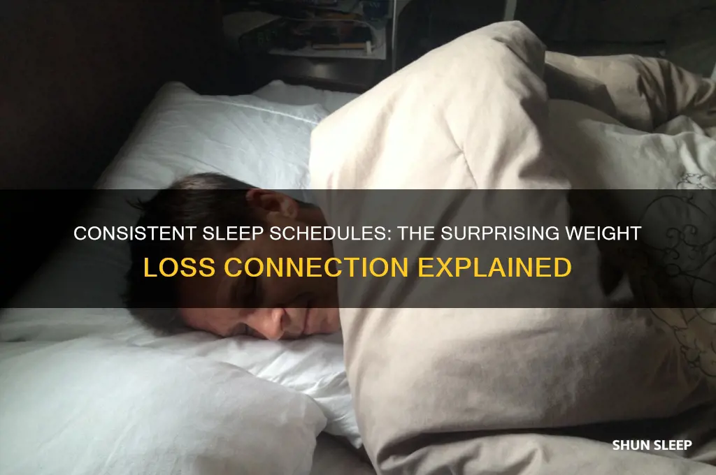 does a consistent sleep schedule help you lose weight