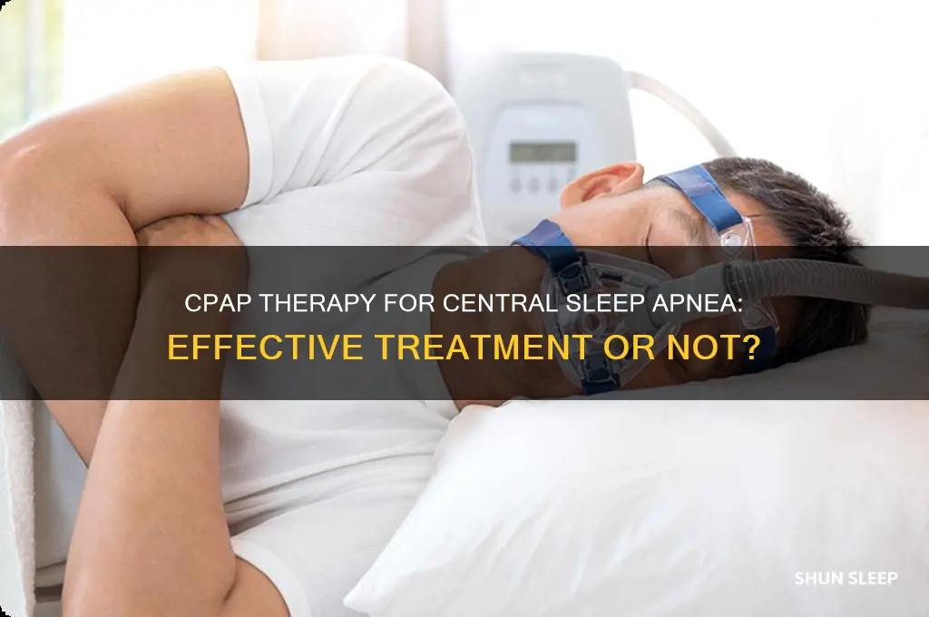 does a cpap help central sleep apnea