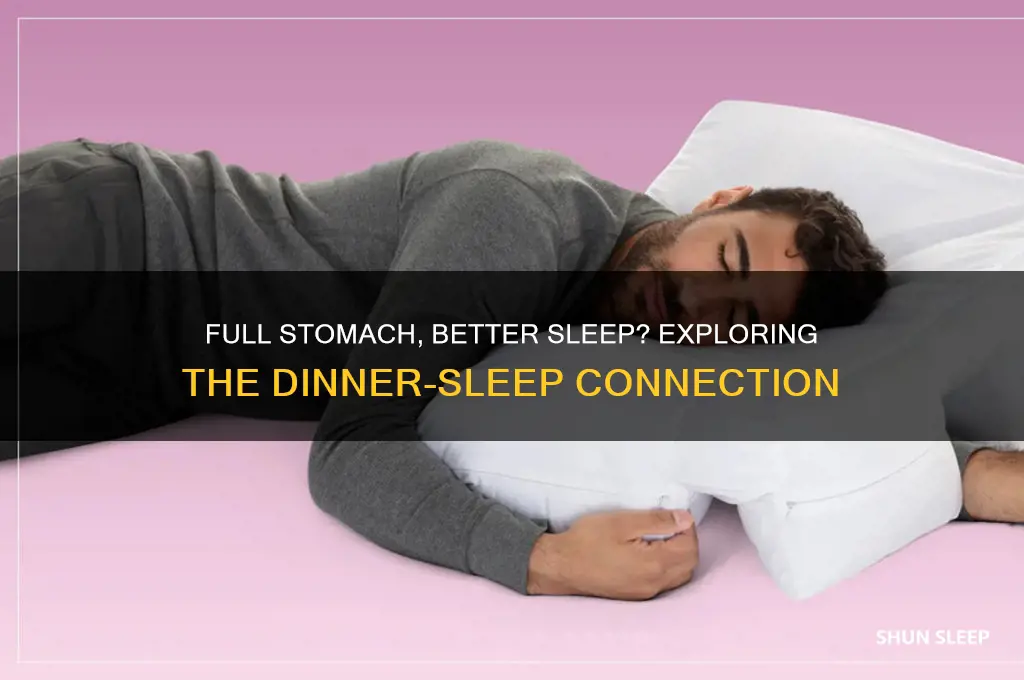 does a full stomach help you sleep
