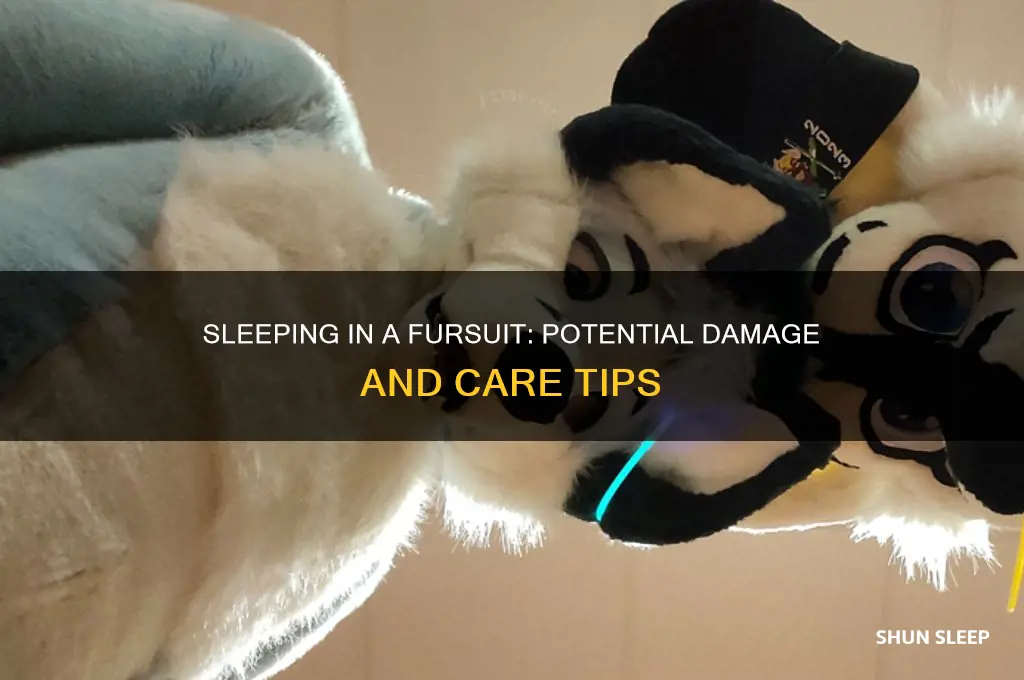 does a fursuit get damaged when you sleep in it