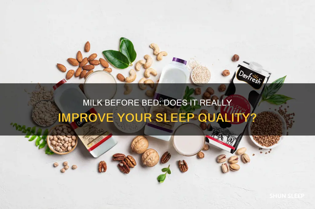 does a glass of milk before bed help you sleep