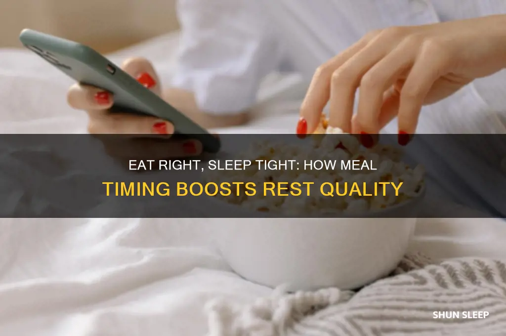 does a good eating scedule help with sleep