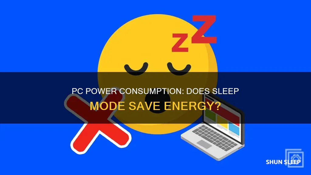 does a sleeping pc use power
