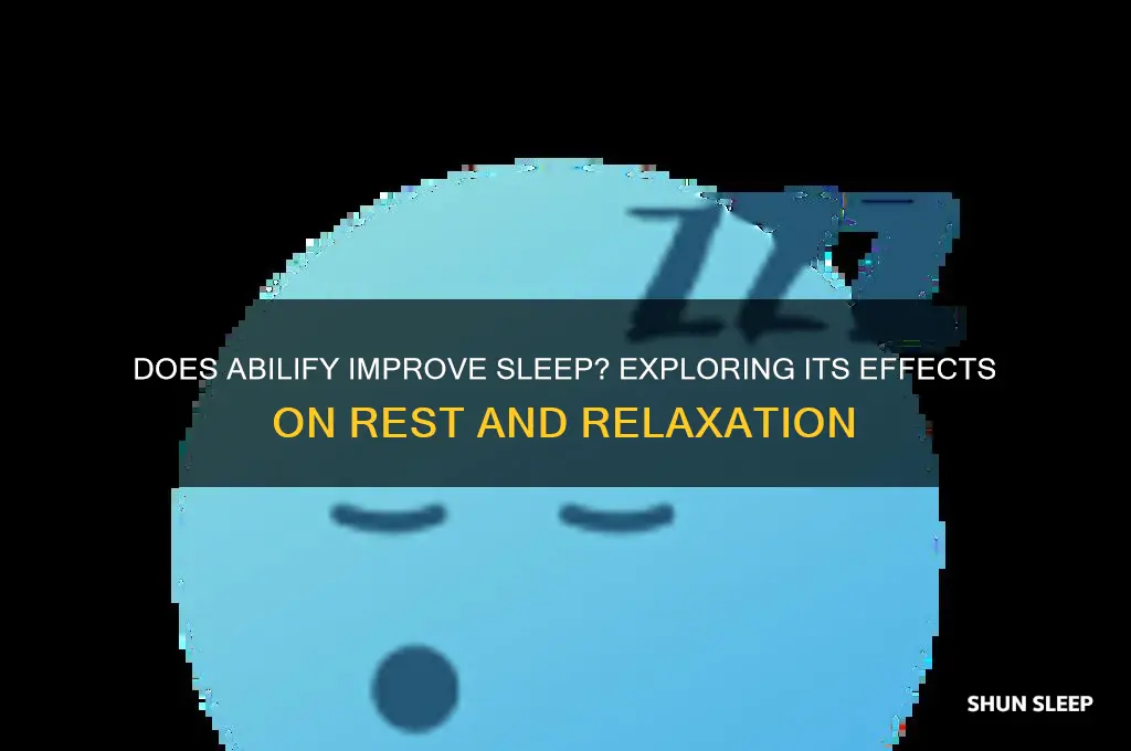 does abilify help u sleep