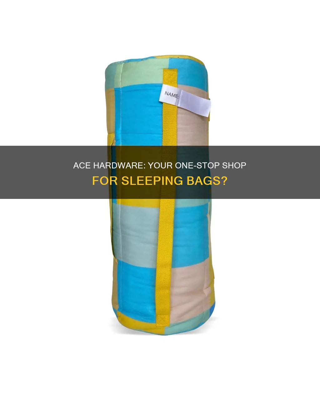 does ace hardware sell sleeping bags