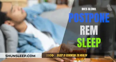 Alcohol's Effect on Sleep: Postponing REM Sleep?