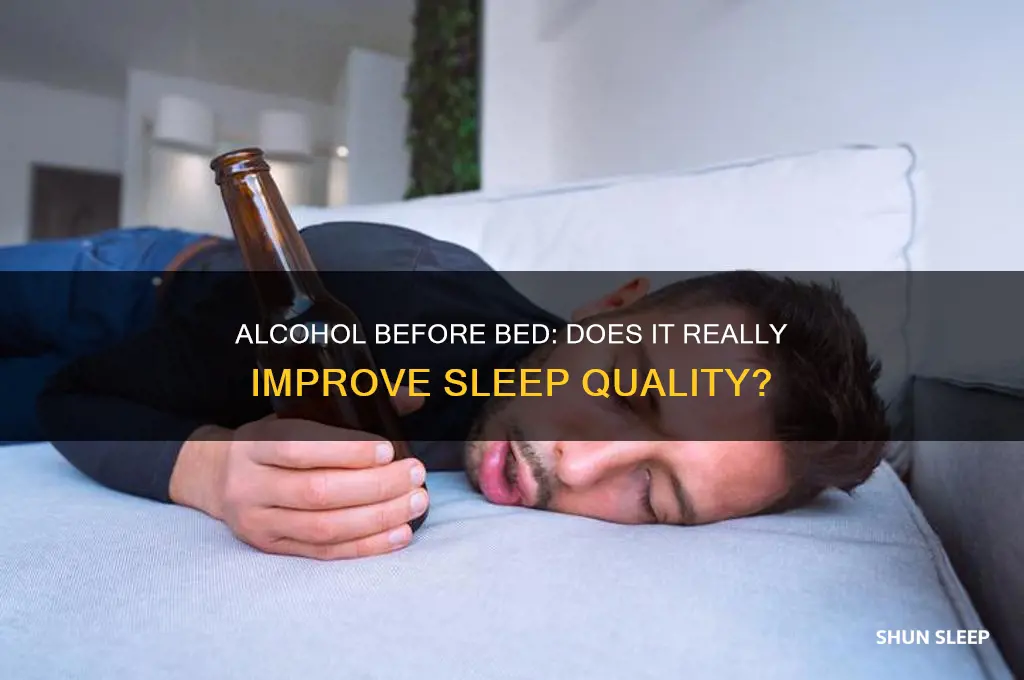 does alcohol before bed help you sleep